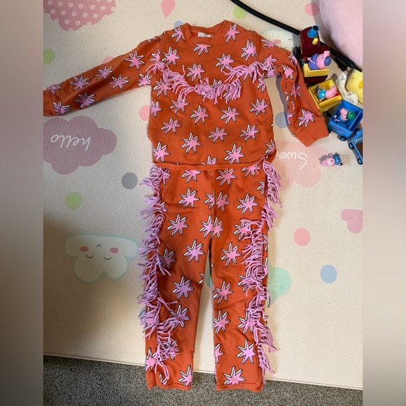 Stella McCartney Orange and Pink Star Sweatshirt - Picture 2 of 3